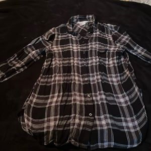 Old NavyThe Classic Shirt Plaid black Button Up M